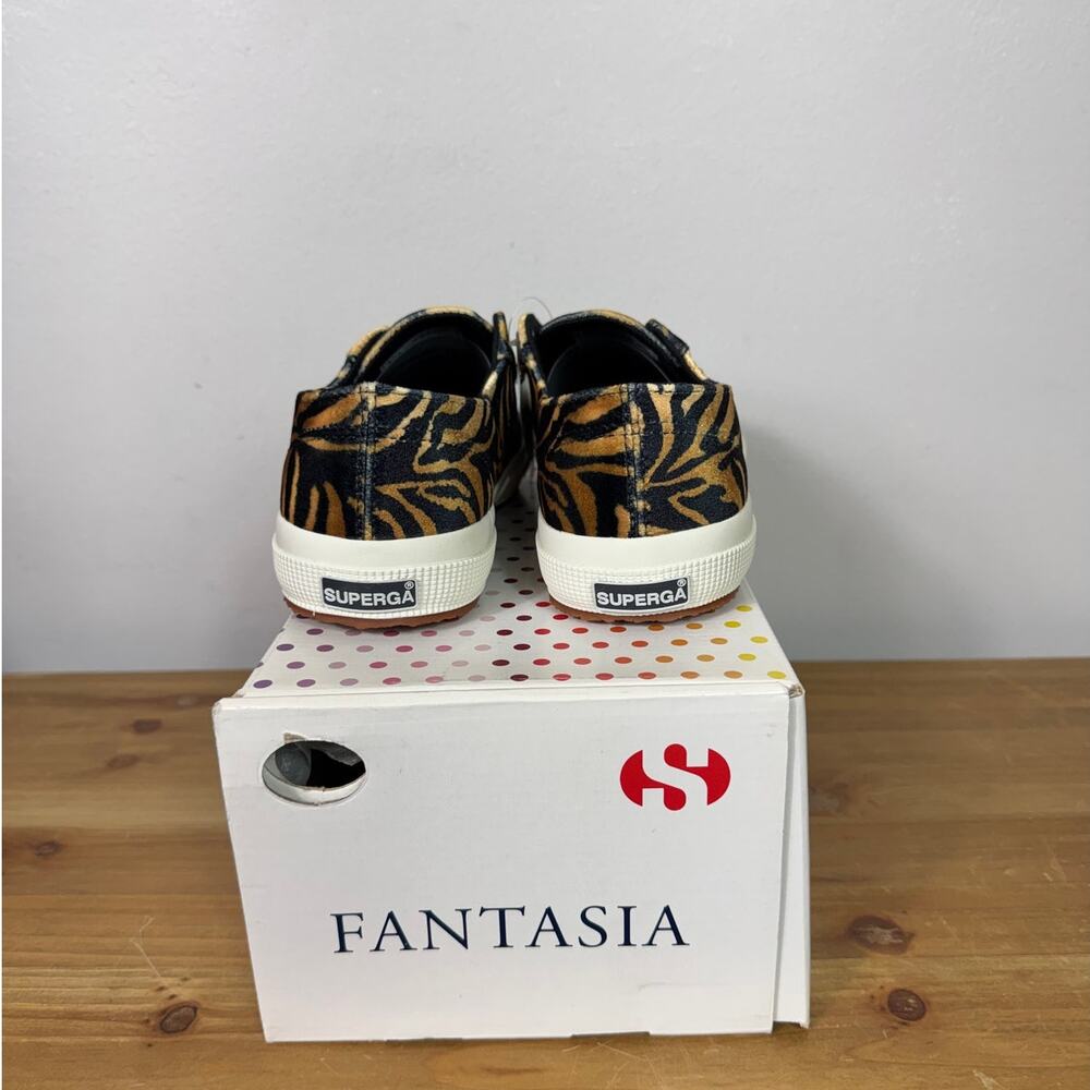 New Superga 2750 Fanvelvetw Sneakers Cog Zebra Women's 8.5 - Picture 8 of 10